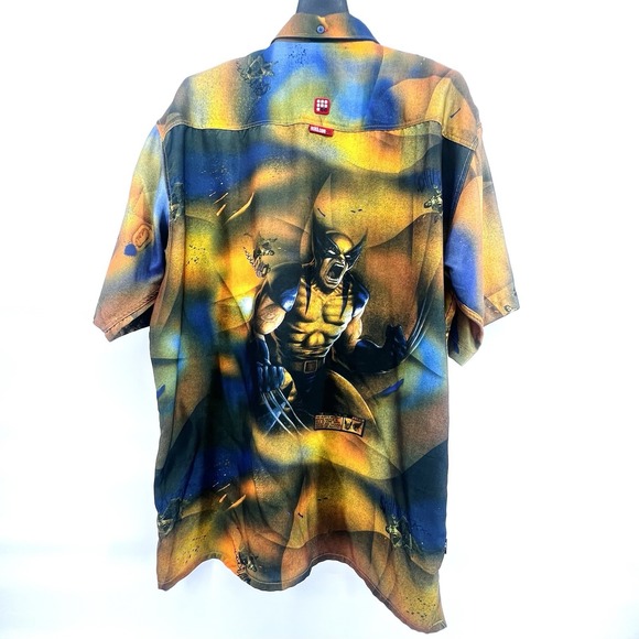 Ecko Unlimited x Marvel X-MEN‎ Wolverine Button Shirt Men's L Comic LE Vintage